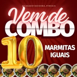 COMBO de 10 Marmitas