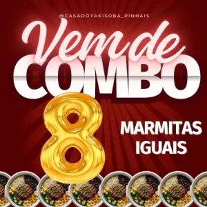 COMBO de 08 Marmitas